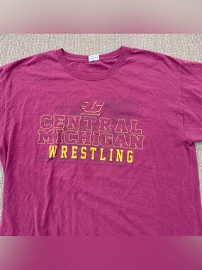 Jerzees Central Michigan University Wrestling Graphic Tee L
